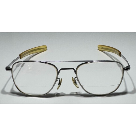 Randolph Engineering Sunglasses 5 1/2 Aviator Pilot 52-20-140 Silver FRAMES ONLY - Picture 1 of 8